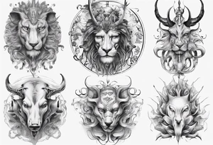 God of animals tattoo idea