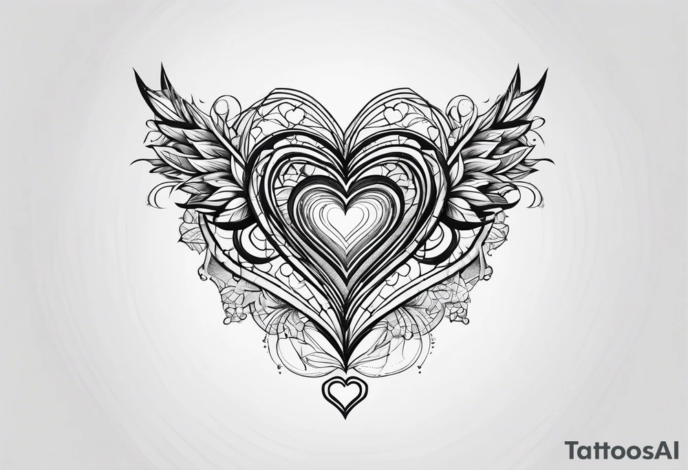 5 hearts tattoo idea