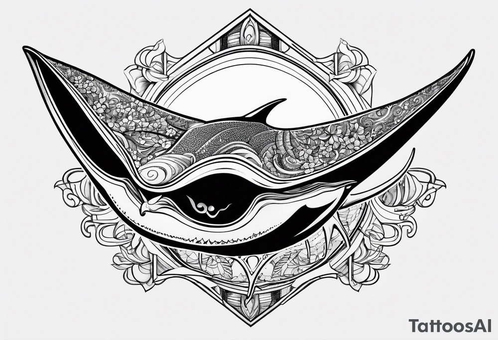 manta ray tattoo idea