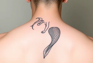 ethereal mermaid tattoo idea