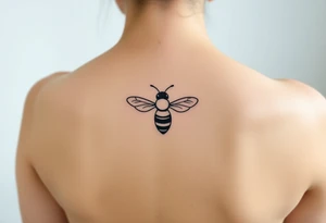 Cartoon bee tattoo idea