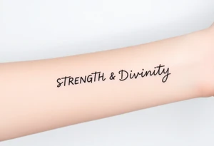 STRENGTH
DIVINITY tattoo idea