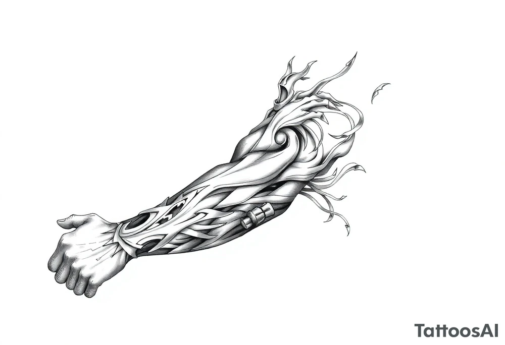 arcane mage, magic tattoo idea
