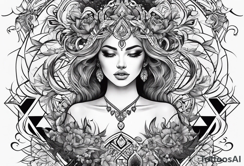 I want a tattoo model that will be positioned on the whole back that contains the following ideas excessive thinking, faith and the difficulties of life tattoo idea