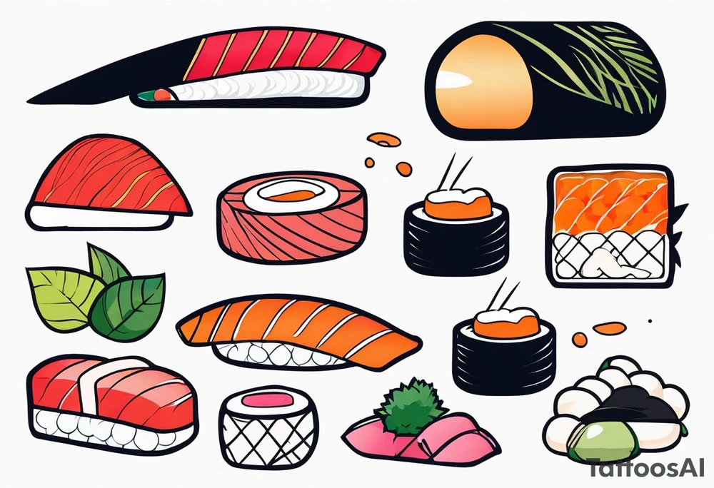 Sushi tattoo idea
