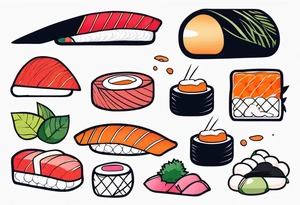 Sushi tattoo idea