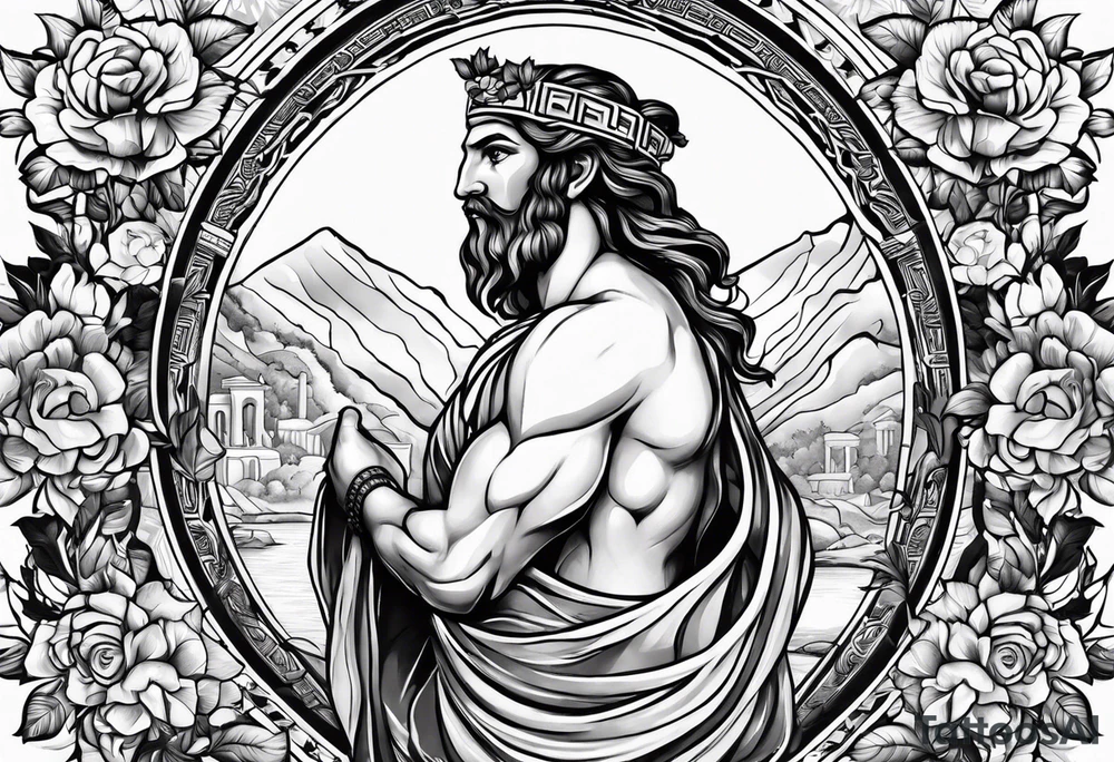 Greek Dionysus tattoo idea