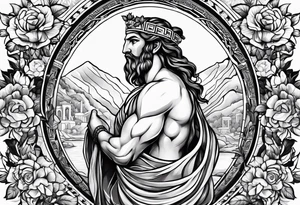 Greek Dionysus tattoo idea