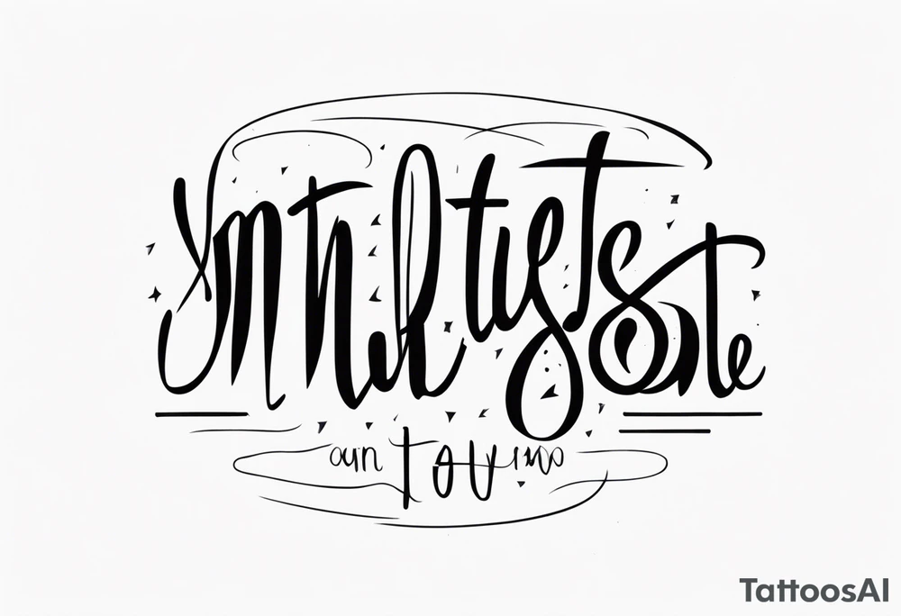 lettering tattoo idea