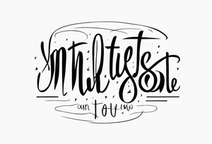 lettering tattoo idea