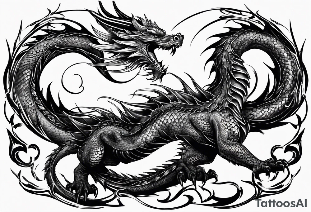 dragon tattoo idea