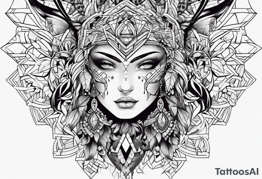 Череп с костями tattoo idea