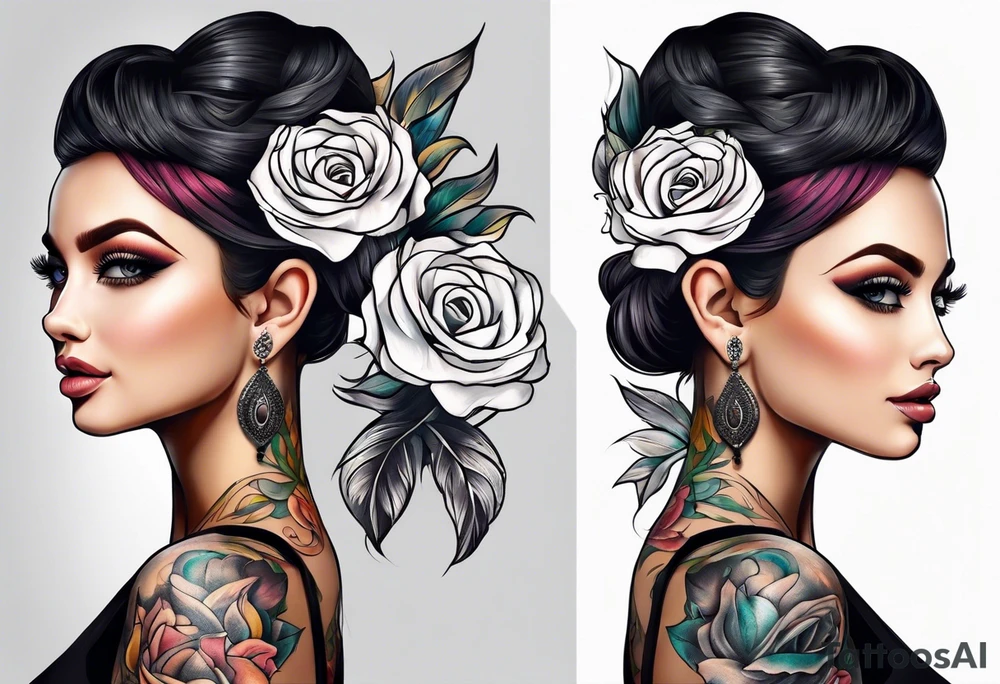 A lady tattoo idea