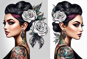 A lady tattoo idea