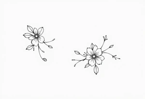 chardon minimaliste tattoo idea
