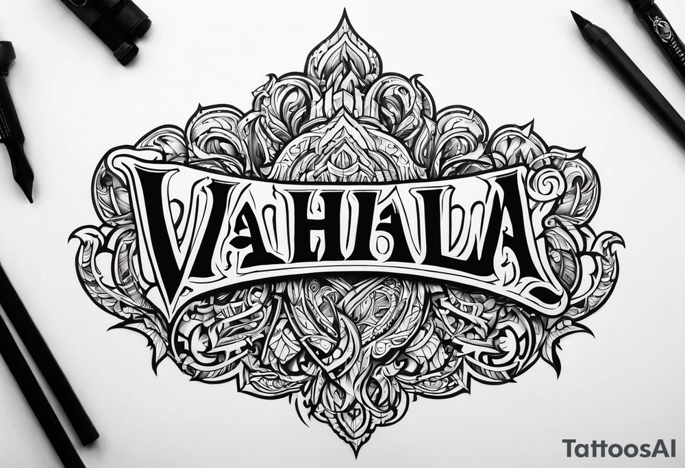 Valhalla fire tattoo idea