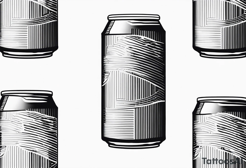beer can tattoo idea