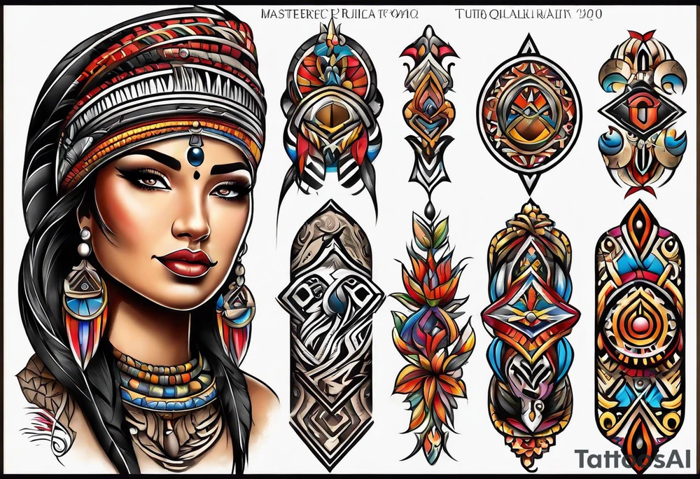 Puerto Rican tribal arm tattoo tattoo idea
