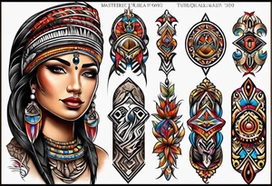 Puerto Rican tribal arm tattoo tattoo idea
