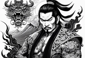 yakuza tattoo oni tattoo idea