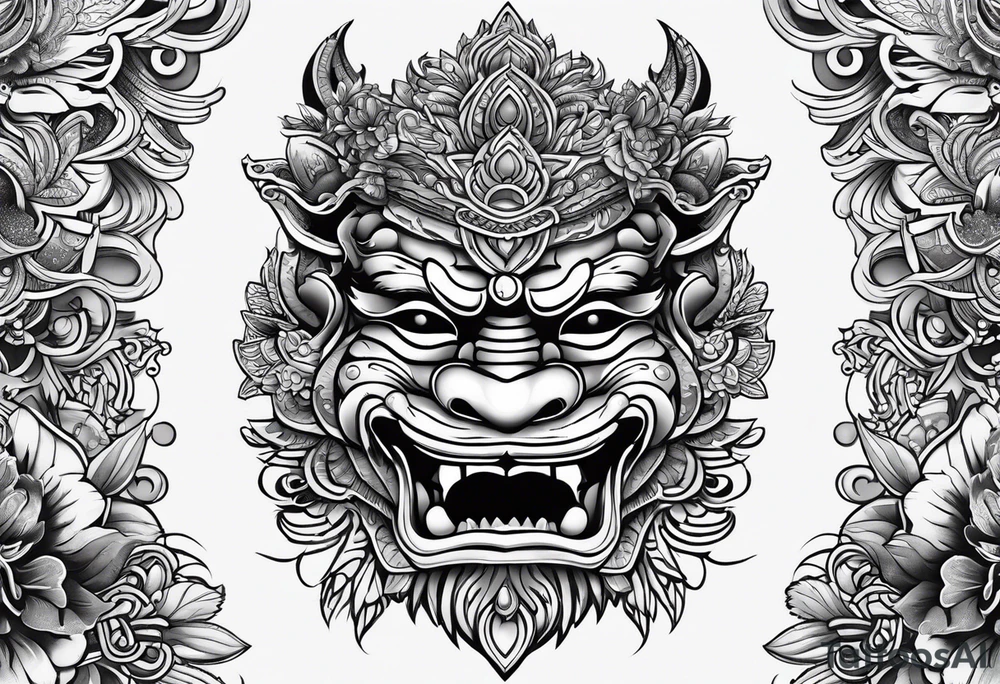 Balanise Barong tattoo idea