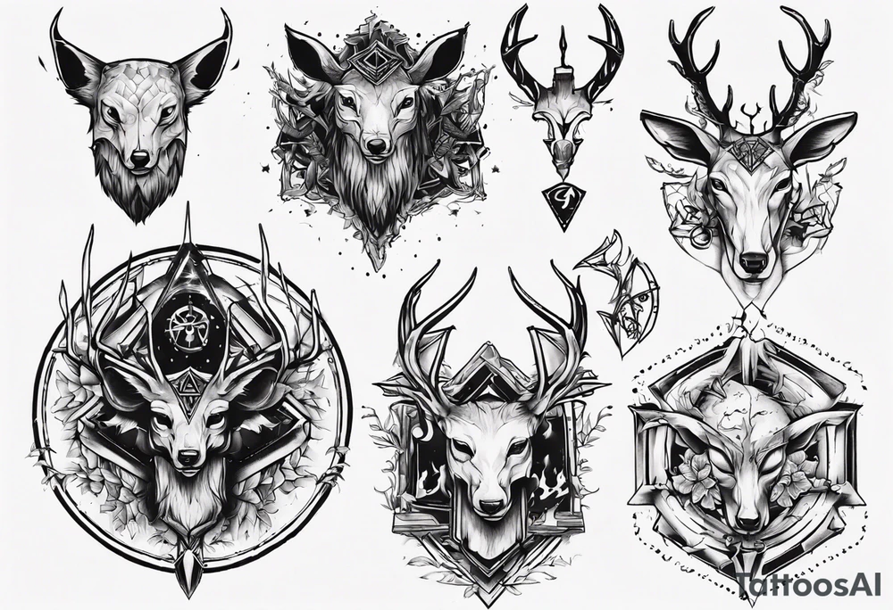 jäger und reh tattoo idea