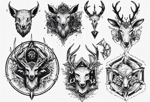 jäger und reh tattoo idea