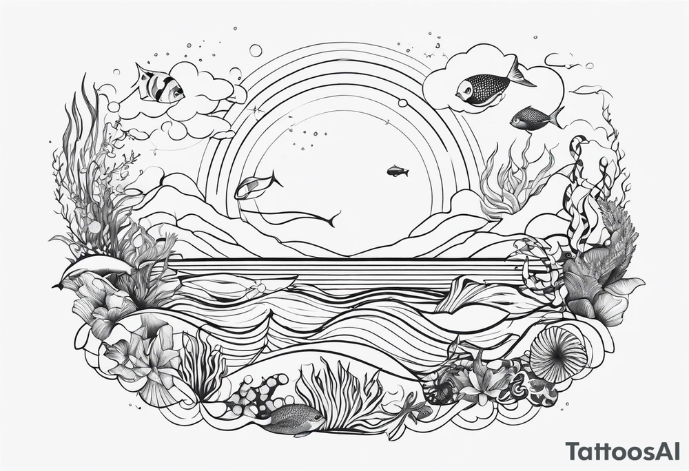 Sea themed tattoo idea