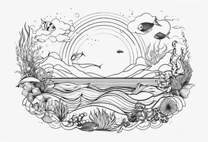 Sea themed tattoo idea