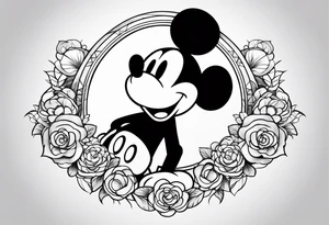 mickey mouse tattoo idea