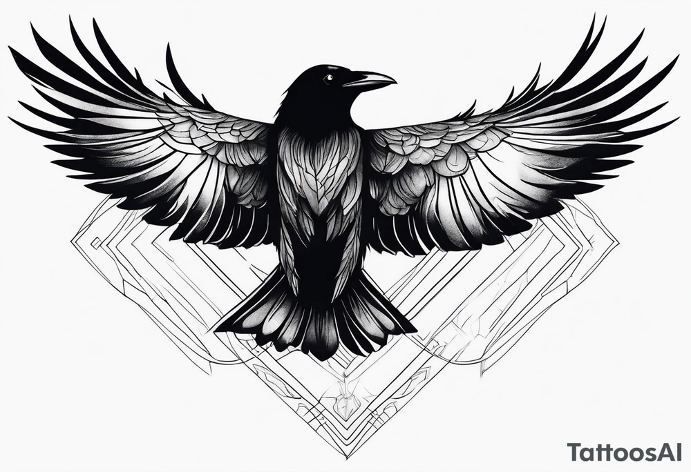 Raven in flight, upsidedown, knowing, light behind its eyes, ethereal tattoo idea Raven in flight, upsidedown, knowing, light behind its eyes, ethereal tattoo idea