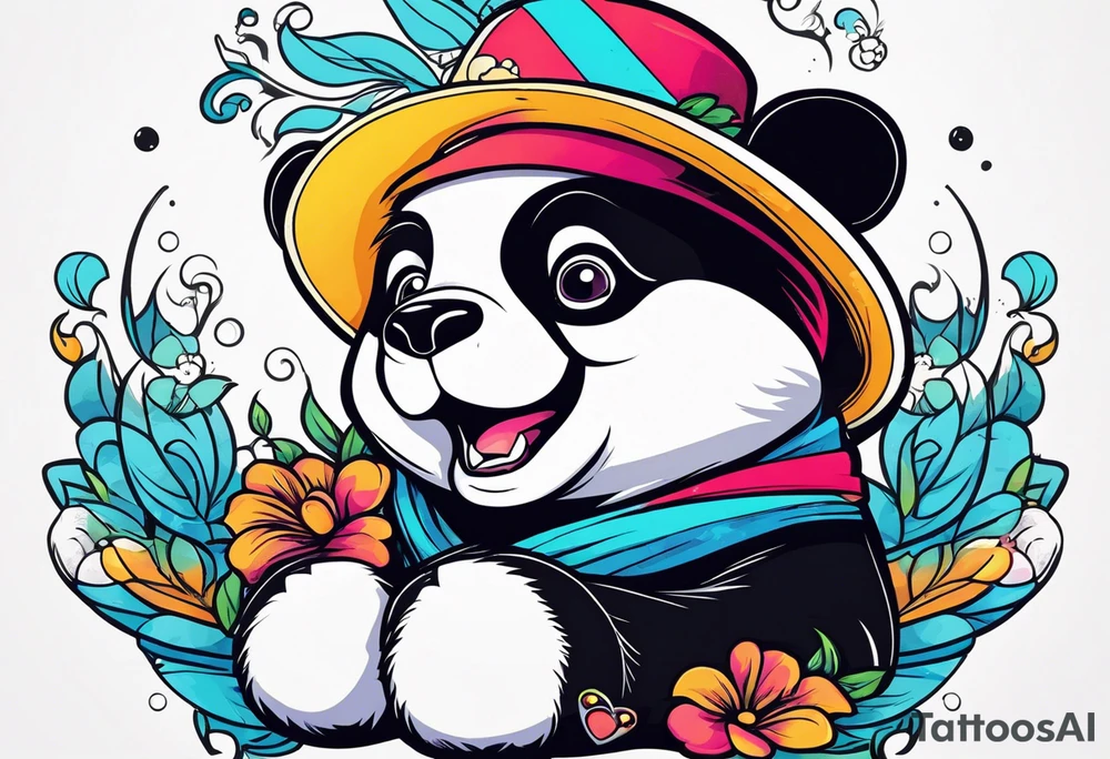 Panda tattoo idea