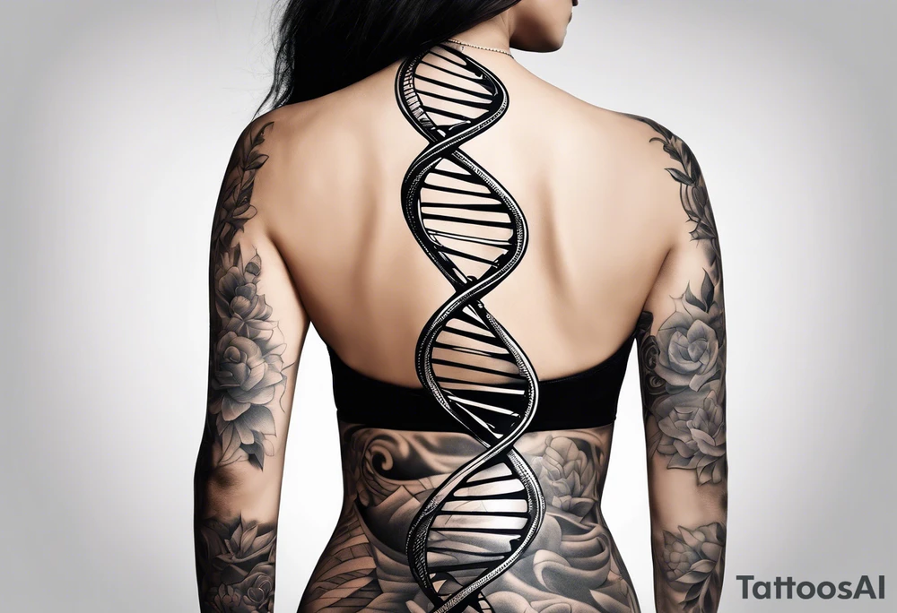 DNA strand tattoo idea