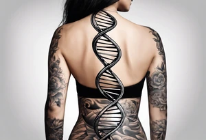 DNA strand tattoo idea