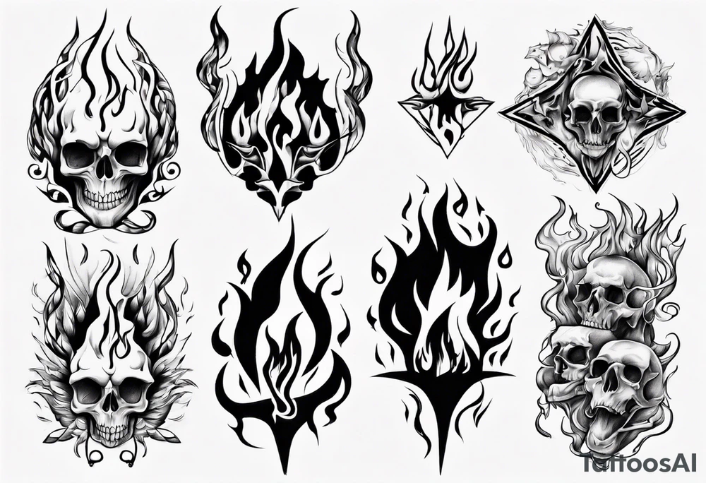 Flames tattoo idea