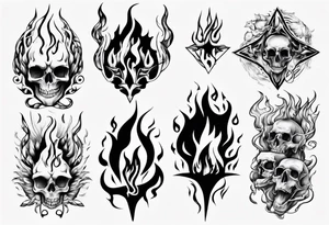 Flames tattoo idea