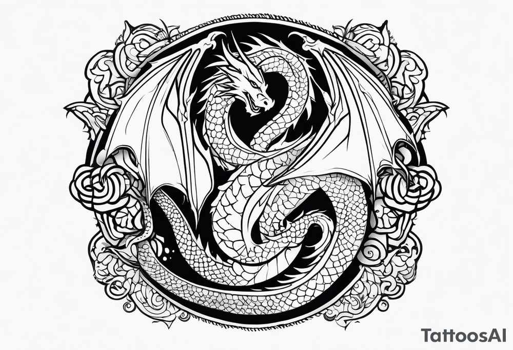 Alas de dragon tattoo idea