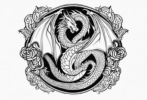 Alas de dragon tattoo idea
