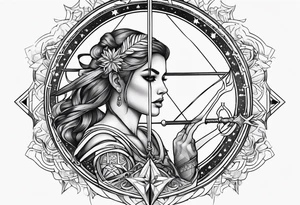 sagittarius, faith, strong tattoo idea
