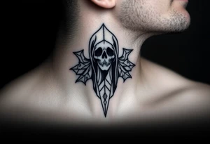 Ghost scary tattoo idea