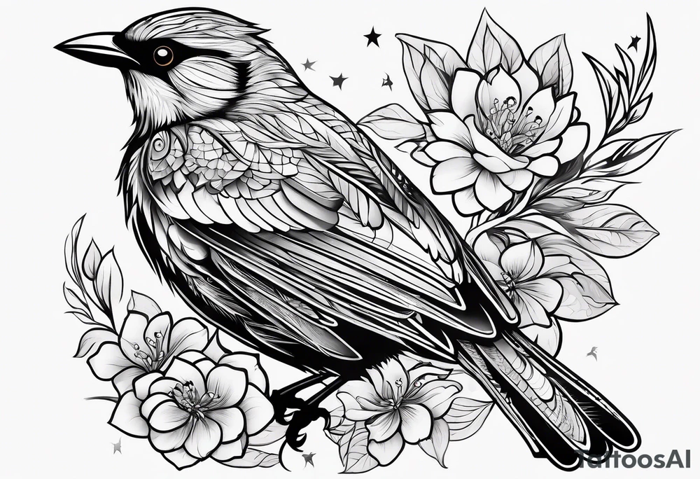 Millions of birds tattoo idea