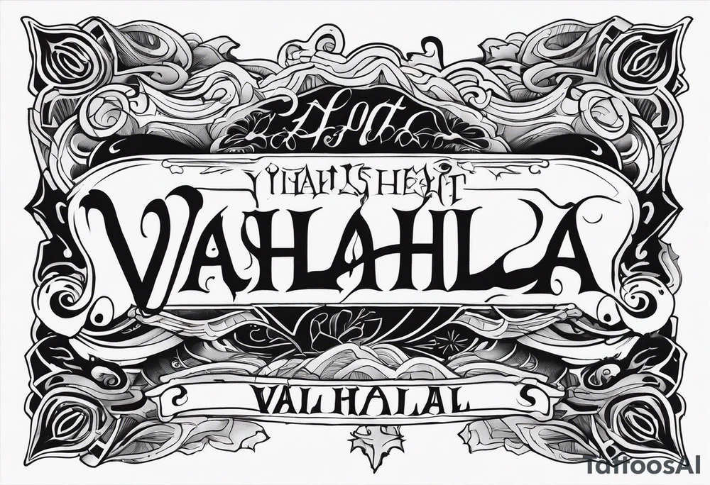 Valhalla mist fog tattoo idea