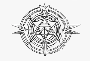 Cyber sigilism tattoo idea