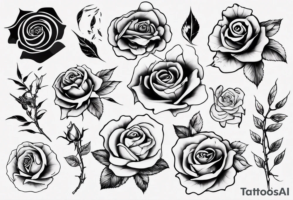rose tattoo idea
