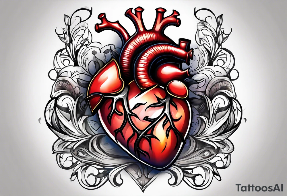 heart hands tattoo idea