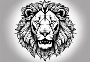 Phatom lion tattoo idea