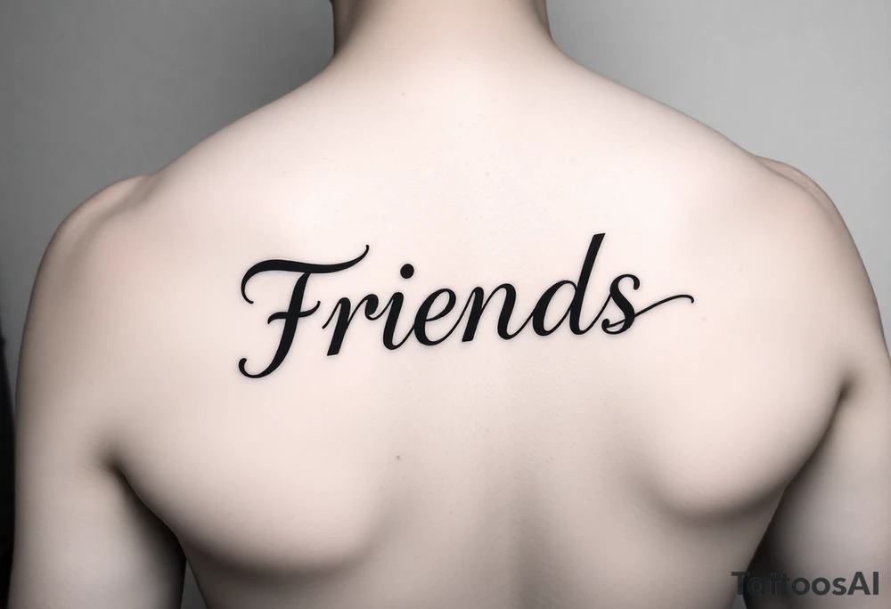 I need a small tattoo that mean friends tattoo idea