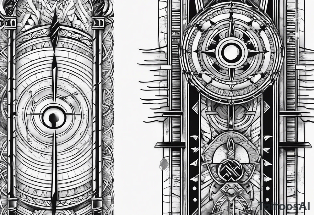 ogham style tattoo tattoo idea