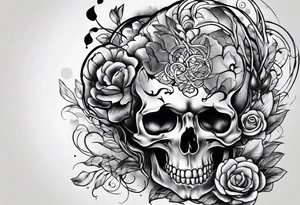 Heart fighting the brain tattoo idea