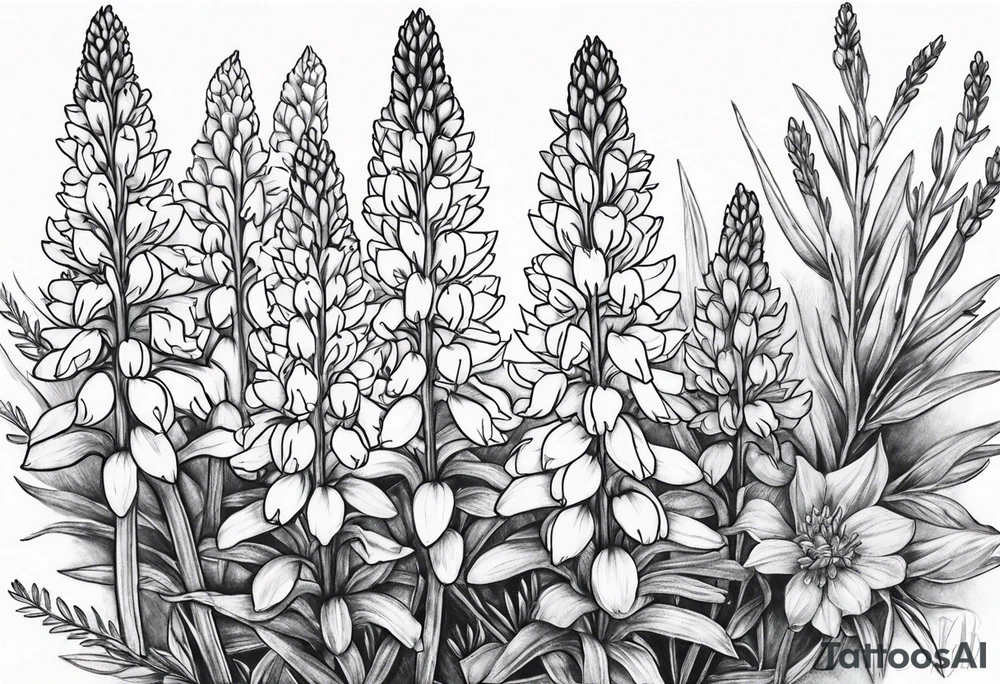 Bluebonnets tattoo idea
